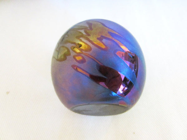OBG Ocean Wave Glass  Paperweight - Designer Unique Finds 