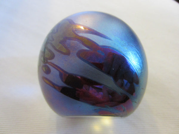 OBG Ocean Wave Glass  Paperweight - Designer Unique Finds 
