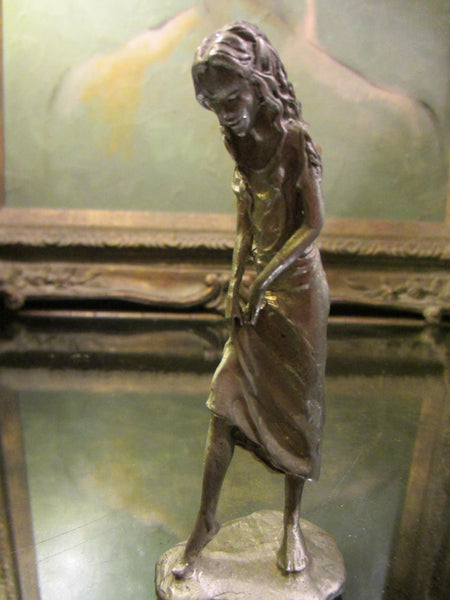 Pewter Figure Portrait Signed Gallo 97 FF 11 - Designer Unique Finds 