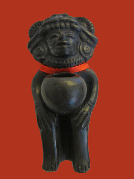 Composition Tribal Figurative Portrait Art Candle Holder - Designer Unique Finds 
 - 1