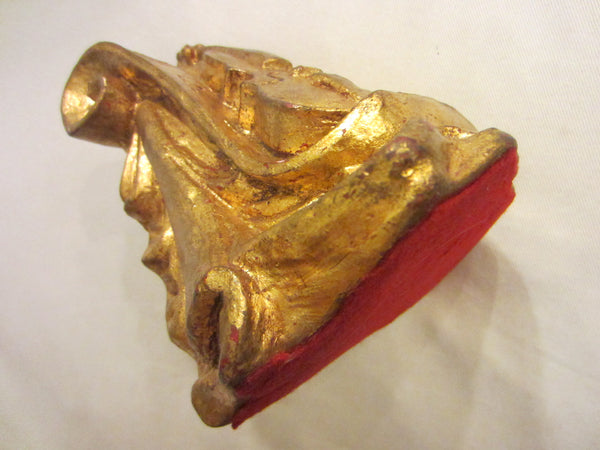 Chalk Ware Violin Bookend Sculpture Painted Gold - Designer Unique Finds 
 - 2
