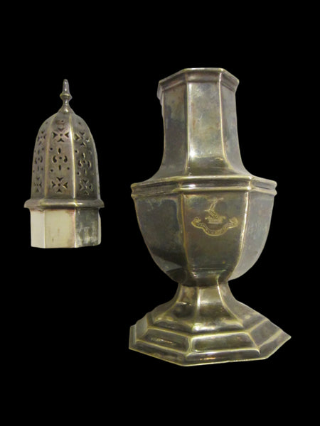 Mappin Webbs Princes Plate English Octagonal Silver Sifter - Designer Unique Finds 
 - 6