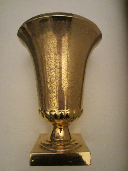 Art Deco Bell Shaped Porcelain Urn All Over Gold Painted Romantic Figures - Designer Unique Finds 
 - 6