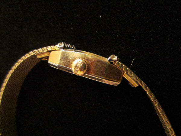 Gruen Percision Bracelet Watch Gold Plated Jeweled - Designer Unique Finds 
 - 2