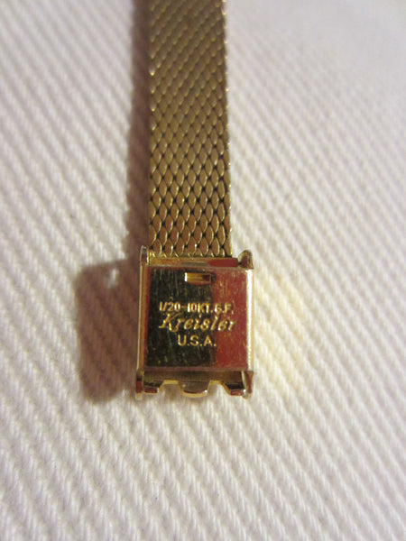Gruen Percision Bracelet Watch Gold Plated Jeweled - Designer Unique Finds 
 - 5