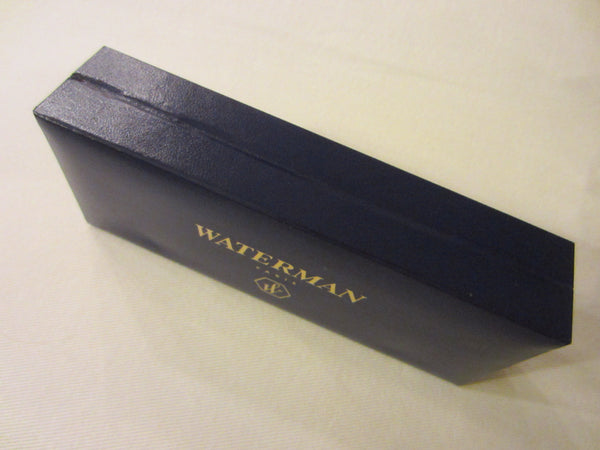 Waterman Paris Pen Emboss Gold Blue Leather Box - Designer Unique Finds 
 - 6