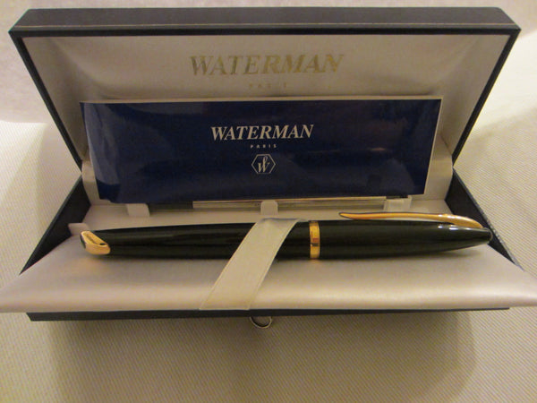 Waterman Paris Pen Emboss Gold Blue Leather Box - Designer Unique Finds 
 - 3