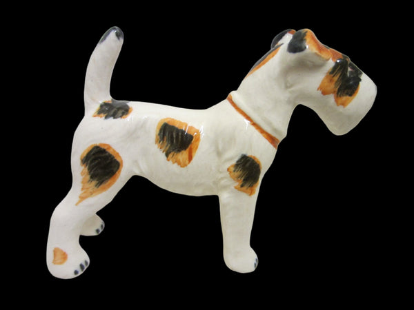 Scottish Terrier Porcelain Dog Figurine Marked Japan - Designer Unique Finds 