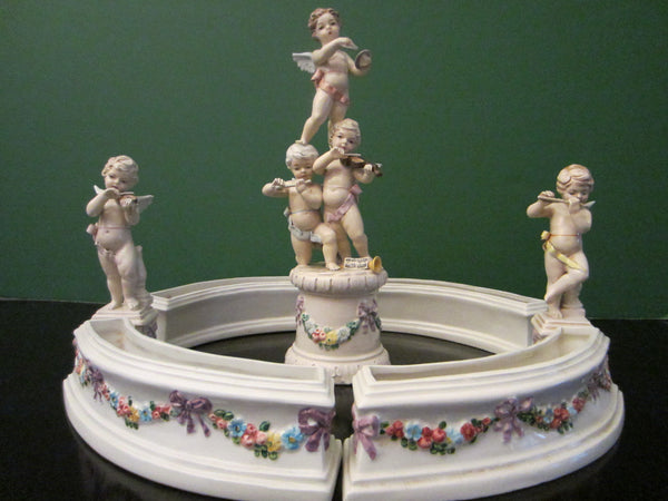 Italian Angels Planters Center Piece Collection Signed By Guiseppe Chiurato - Designer Unique Finds 