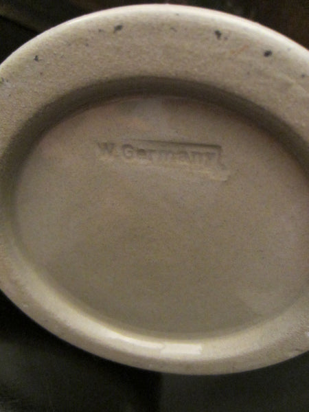 Gerz West Germany Schweiz Pewter Lid Ceramic Stein - Designer Unique Finds 