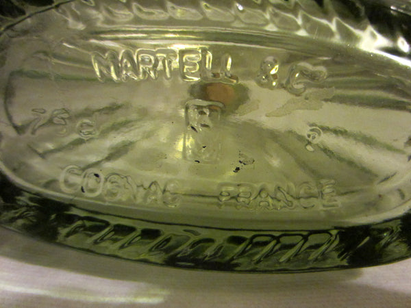France Martell Cognac Glass Decanter Apothecary Chrome Cork Stopper - Designer Unique Finds 
 - 4