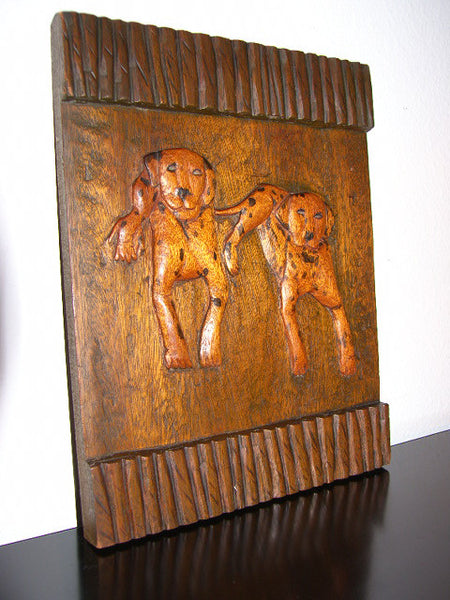 Folk Art Wood Carving Dalmatian Puppies - Designer Unique Finds 
 - 4
