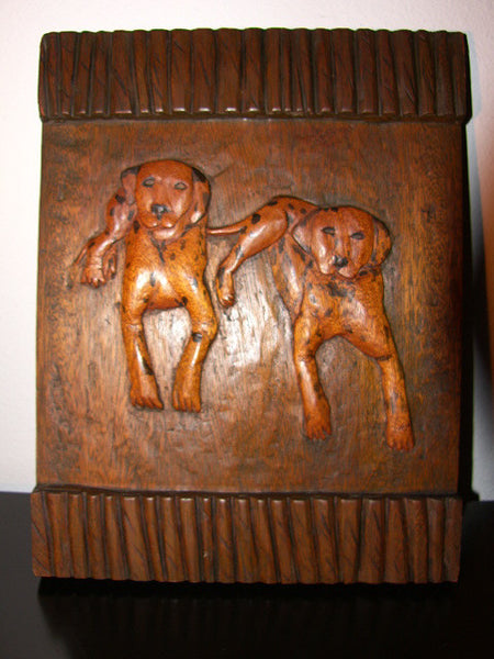 Folk Art Wood Carving Dalmatian Puppies - Designer Unique Finds 
 - 6