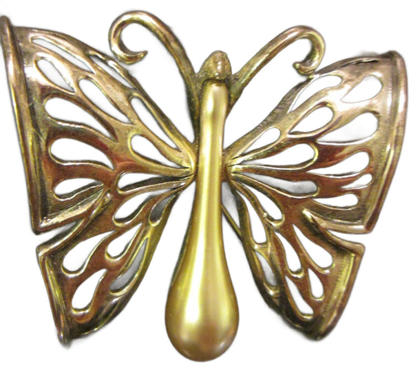 Tortolani Pewter Italian Butterfly Brooch - Designer Unique Finds 
 - 3
