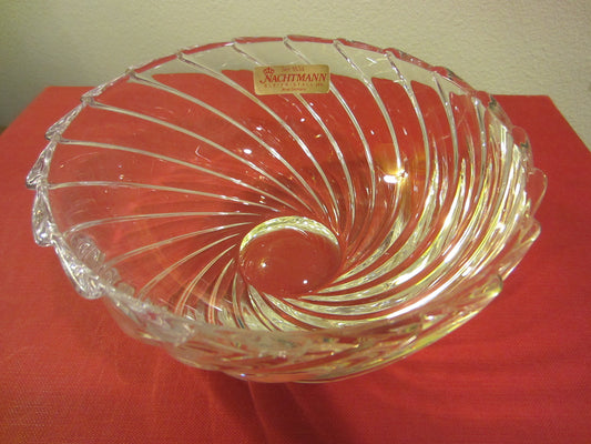 Nachtmann Bleikristall West Germany Crystal Bowl - Designer Unique Finds 