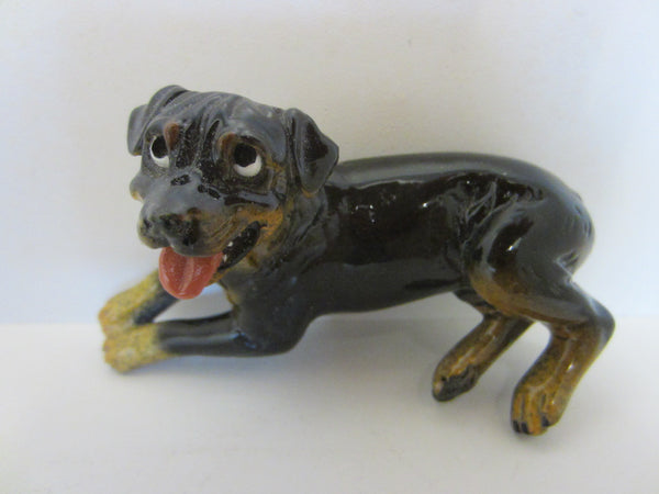 Roscoe Kittys Kennel Hand Decorated Ceramic Dog - Designer Unique Finds 