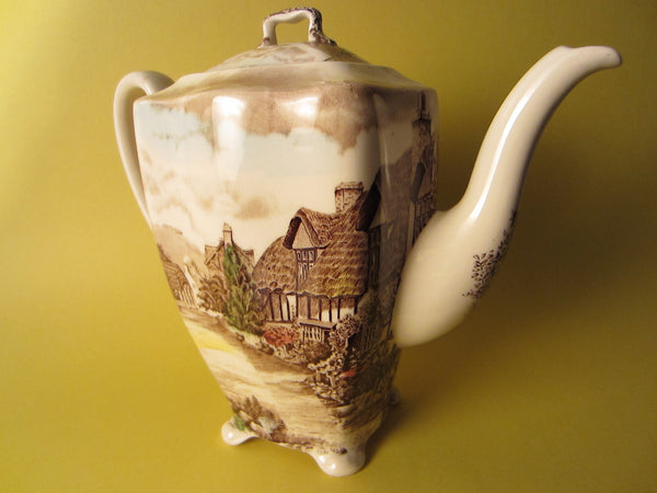 Johnson Bros Olde English Countryside Hand Engraving Teapot