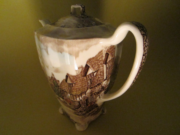 Johnson Bros Olde English Countryside Hand Engraving Teapot