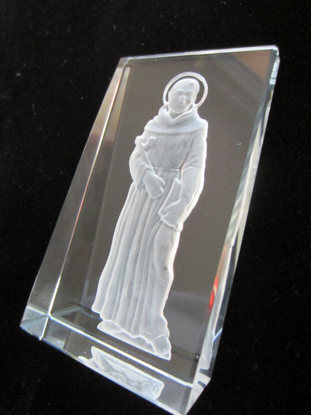 Cut Crystal Frost Etched Religious Icon