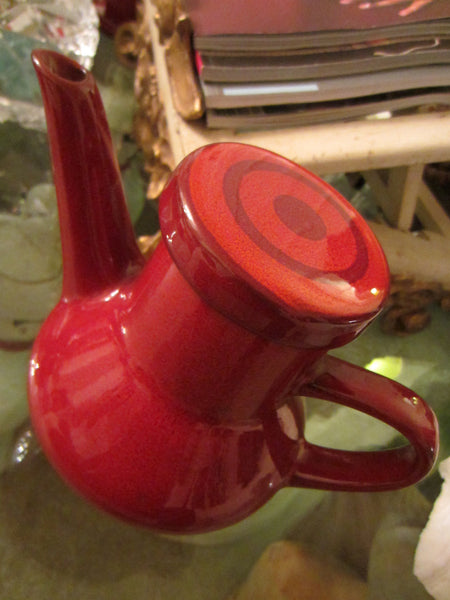 Ceracron Melitta Germany Red Ceramic Art Deco Tea And Coffee Set - Designer Unique Finds 
 - 4