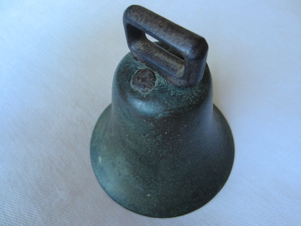 Cast Iron Colonial Style Folk Art Farm Bell