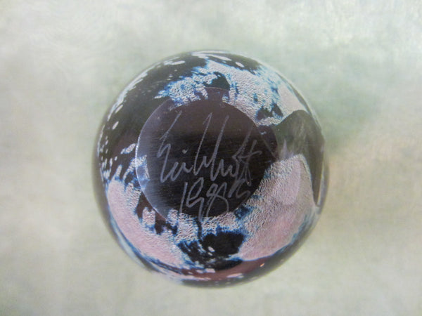 Eickholt Glass Paperweight Signed Dated 1983