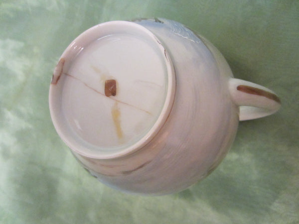 Antique Japanese Porcelain Teapot Flower Finial Flying Birds - Designer Unique Finds 
 - 2