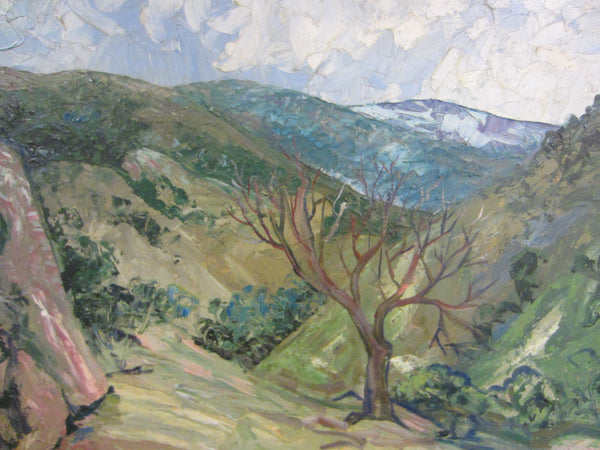Carl Pappe Plein Air Landscape Impressionist Oil On Panel