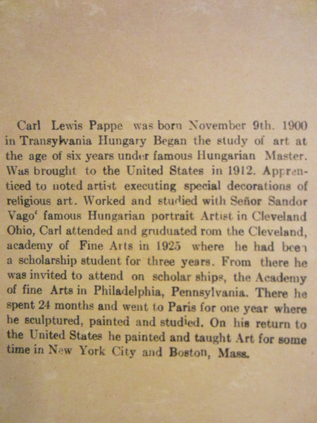 Carl Pappe Plein Air Landscape Impressionist Oil On Panel