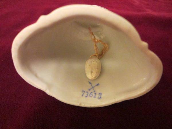 Meissen Style White Porcelain Bell Hand Decorated Gold Flowers - Designer Unique Finds 