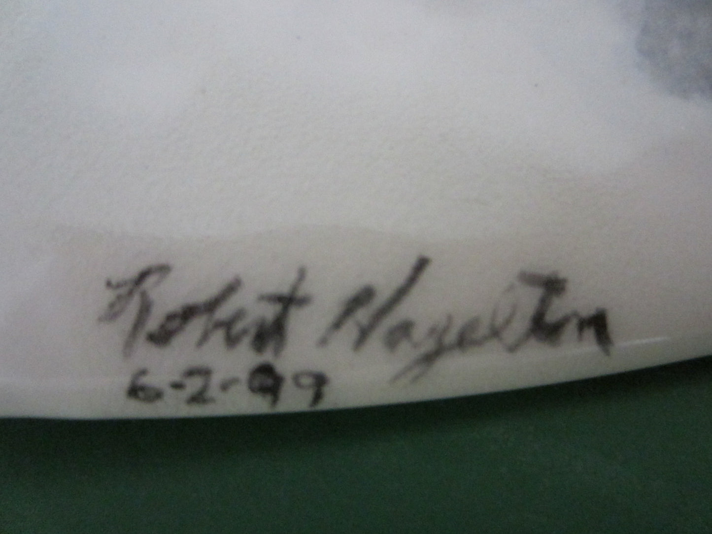 Robert Hazelton Winter Wolves Signed Modern Porcelain Charger - Designer Unique Finds 