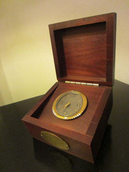 Seth Thomas Germany Jack Daniels Exclusive Ship Clock Brass Tag Mark