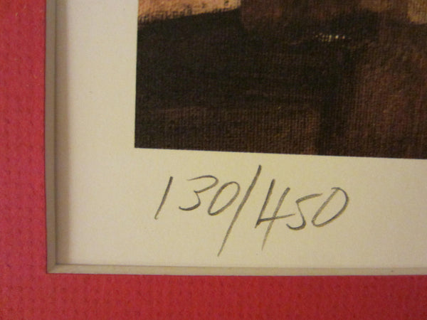 Neil Boyle Flamingo Dance Signed Lithograph Western Inspire Titled Numbered - Designer Unique Finds 
