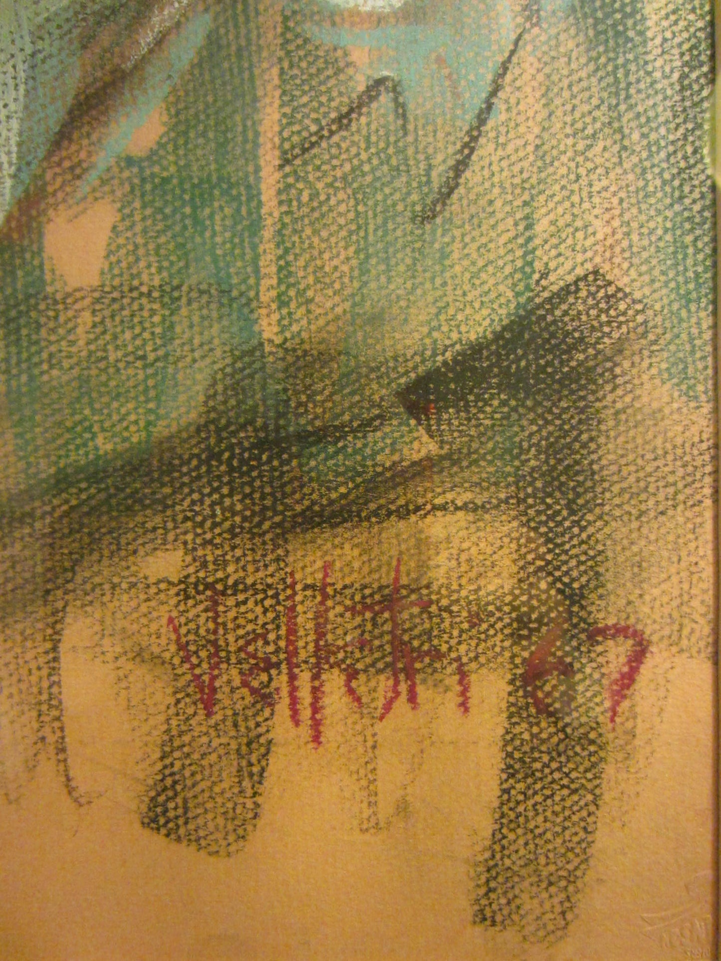 Velletri 67 Portrait Gouache Signed Scripted Original Frame