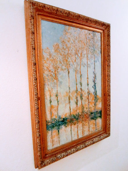Claude Monet Impressionist Landscape Trees Repligraph
