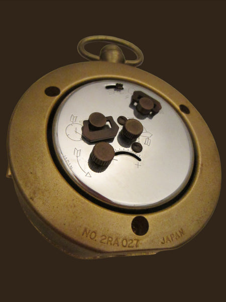 Bulova Japan Ormolu Pendant Clock Crested Medallion Cover - Designer Unique Finds 
 - 5