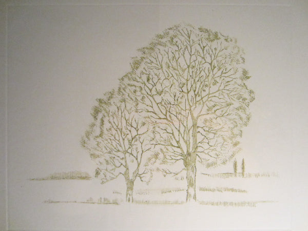 Anita Klebanoff Winter Trees II Contemporary Drawing Art - Designer Unique Finds 
 - 4