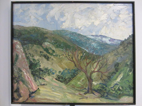 Carl Pappe Plein Air Landscape Impressionist Oil On Panel