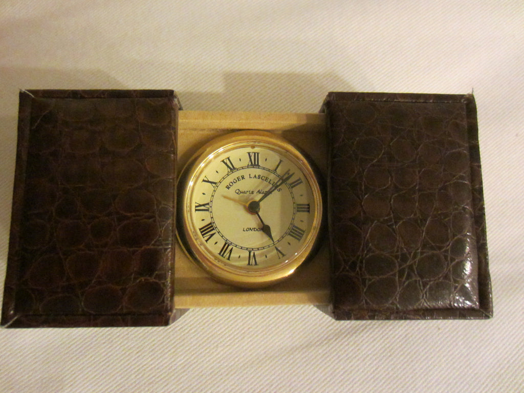 Roger Lascelles London Quartz Travel Clock Designer Unique Finds