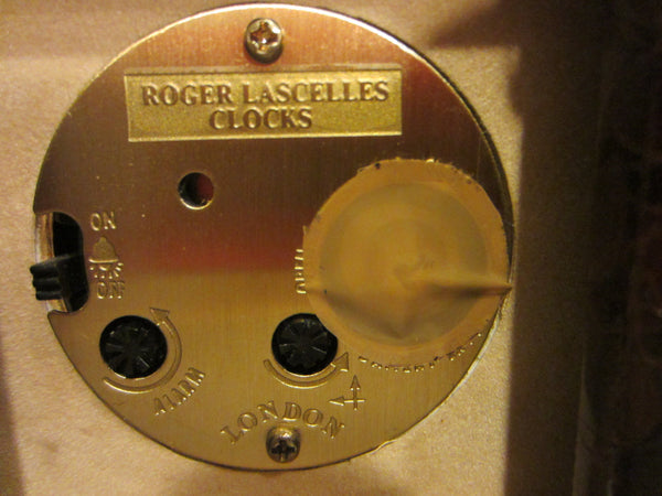 London Clic Cloc Roger Lascelles Crocodile Case Brass Travel Clock - Designer Unique Finds 
 - 4