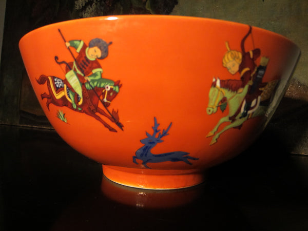 Tangerine China Bowl Japan Mann Persian Hunter - Designer Unique Finds 
 - 6