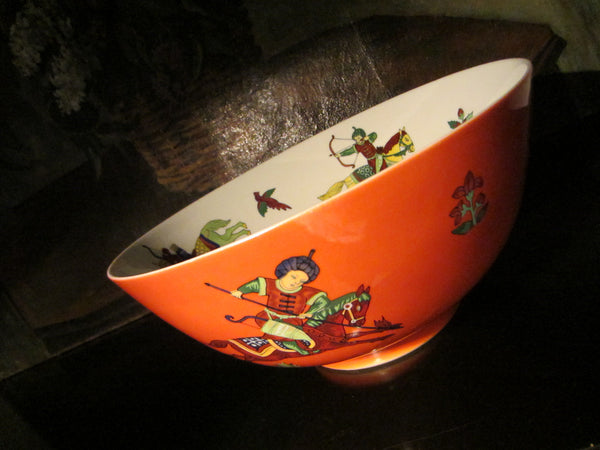Tangerine China Bowl Japan Mann Persian Hunter - Designer Unique Finds 
 - 1