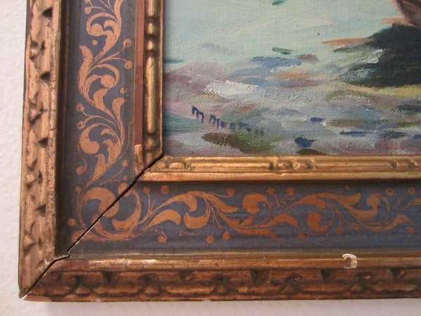 M Morton Seascape Oil on Canvas Board - Designer Unique Finds 
 - 2