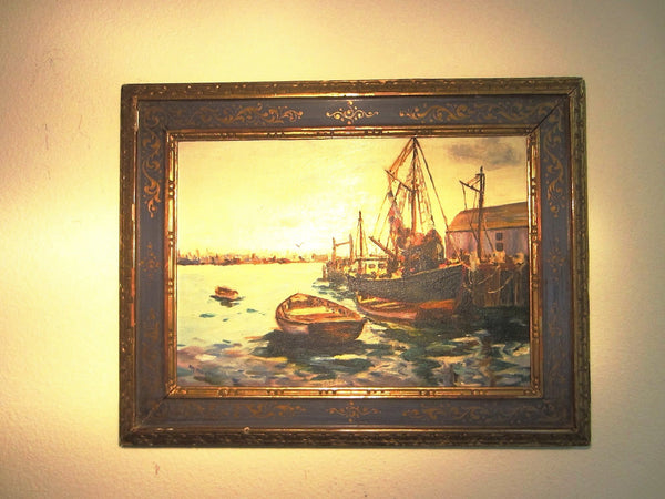 M Morton Seascape Oil on Canvas Board - Designer Unique Finds 
 - 3