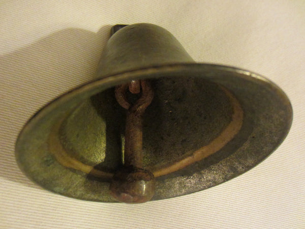 Cast Iron Colonial Style Folk Art Farm Bell