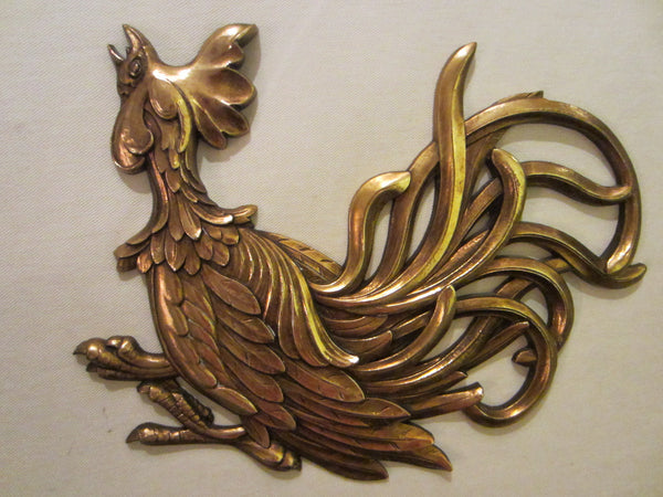Syroco Mid Century Golden Roosters Composition Wall Decor - Designer Unique Finds 
 - 5
