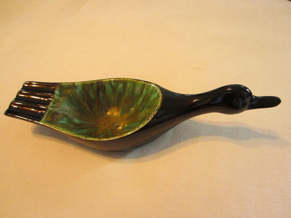 Holland Mold Ceramic Duck Ashtray Monogrammed EV Mid Century Pottery - Designer Unique Finds 
 - 2