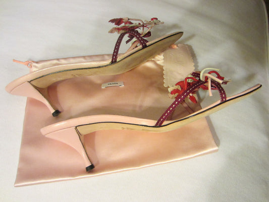 Prada Milan Pink Sandals Nieman Marcus 95th Anniversary Exclusive - Designer Unique Finds 