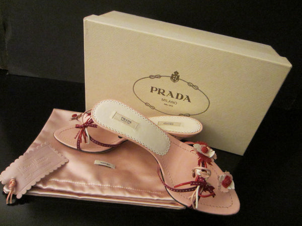 Prada Milan Pink Sandals Nieman Marcus 95th Anniversary Exclusive - Designer Unique Finds 