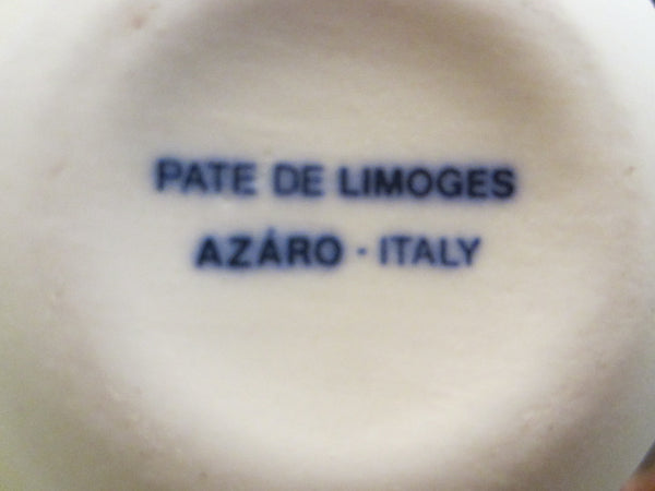 Pate De Limoges Azaro White Bisque Trinket Box Ball Design - Designer Unique Finds 